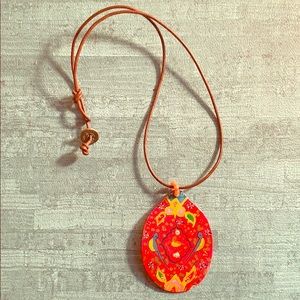 Hand painted necklace